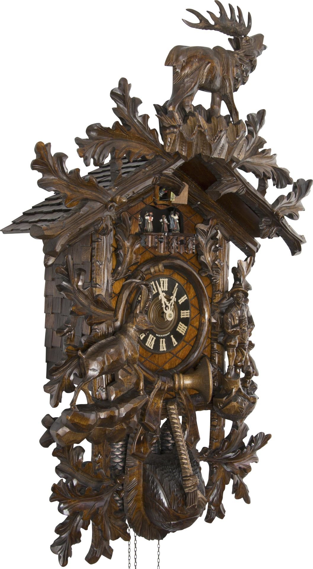Cuckoo Clock Carved Style 8 Day Movement 90cm by August Schwer