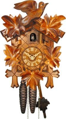 Reloj de cuco estilo “Madera tallada” movimiento mecánico de 1 día 23cm de August Schwer