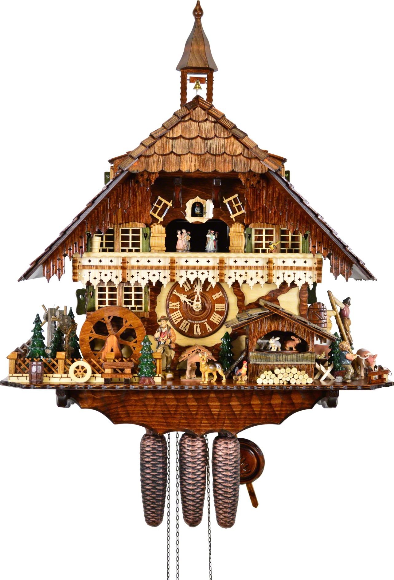 Cuckoo Clock Chalet Style 8 Day Movement 68cm by August Schwer