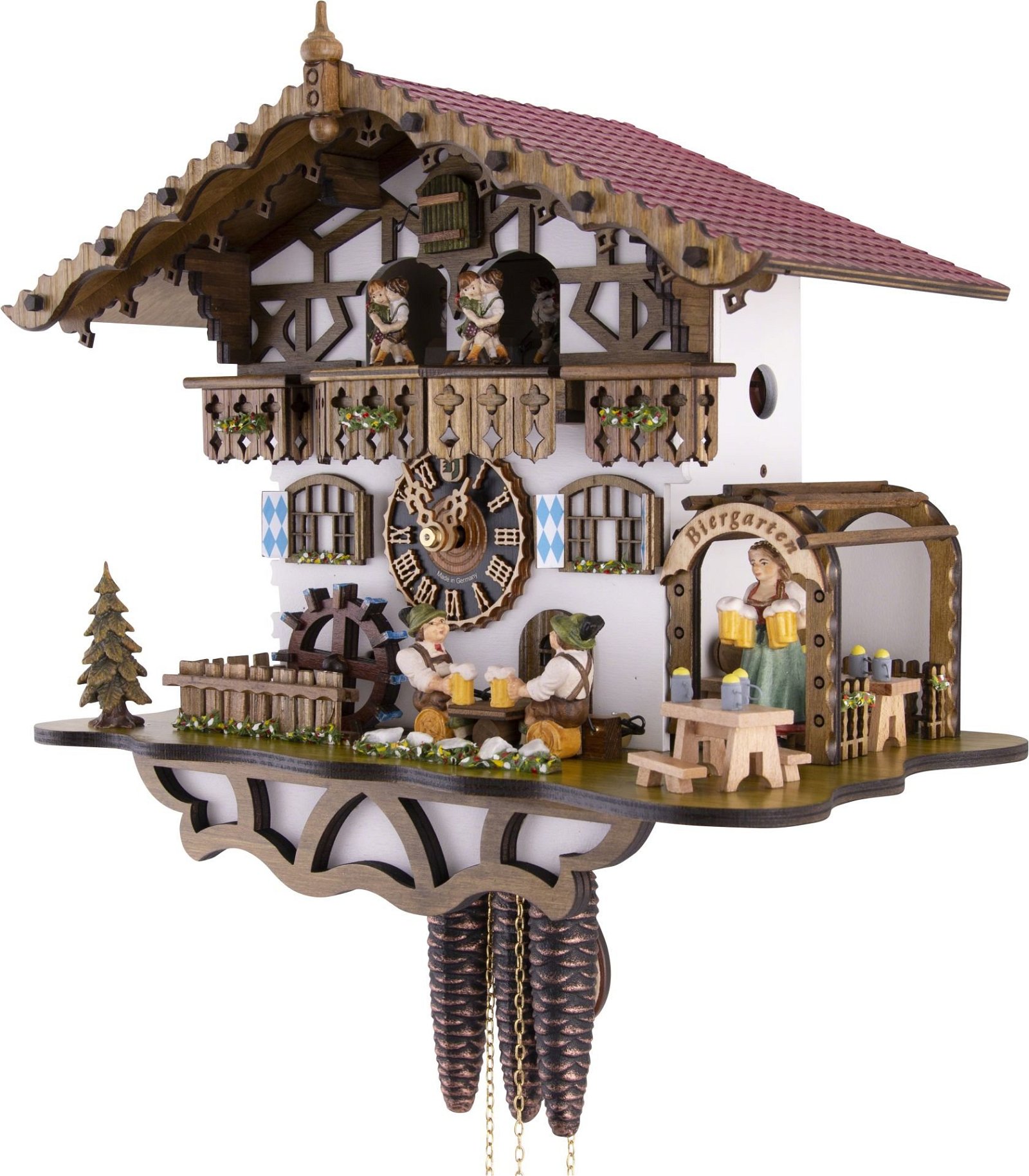 Cuckoo Clock Chalet Style 1 Day Movement 30cm by Hönes