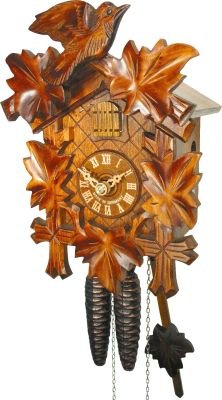 Cuckoo Clock Carved Style 1 Day Movement 23cm by August Schwer