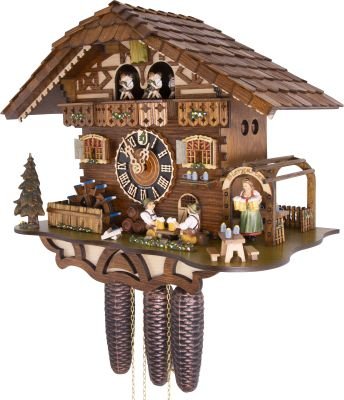 Cuckoo Clock Chalet Style 8 Day Movement 36cm by Hönes