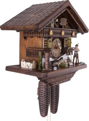 Cuckoo Clock Chalet Style 8 Day Movement 29cm by Hekas