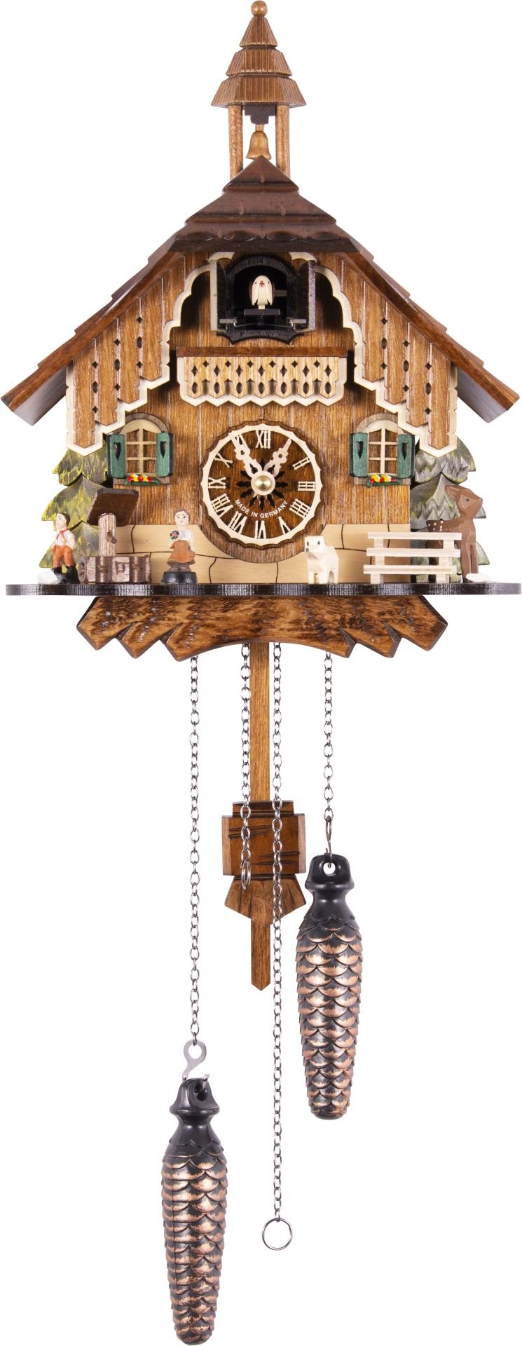 Reloj de cuco estilo “Chalet” de cuarzo 29cm de Engstler