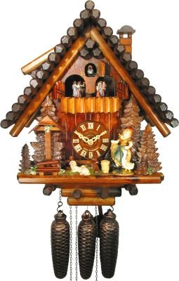 Cuckoo Clock Chalet Style 8 Day Movement 38cm by August Schwer