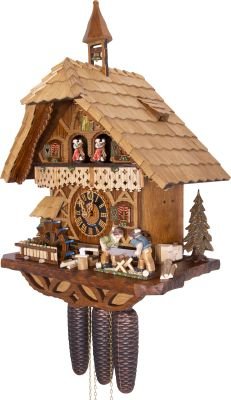Cuckoo Clock Chalet Style 8 Day Movement 39cm by Hönes