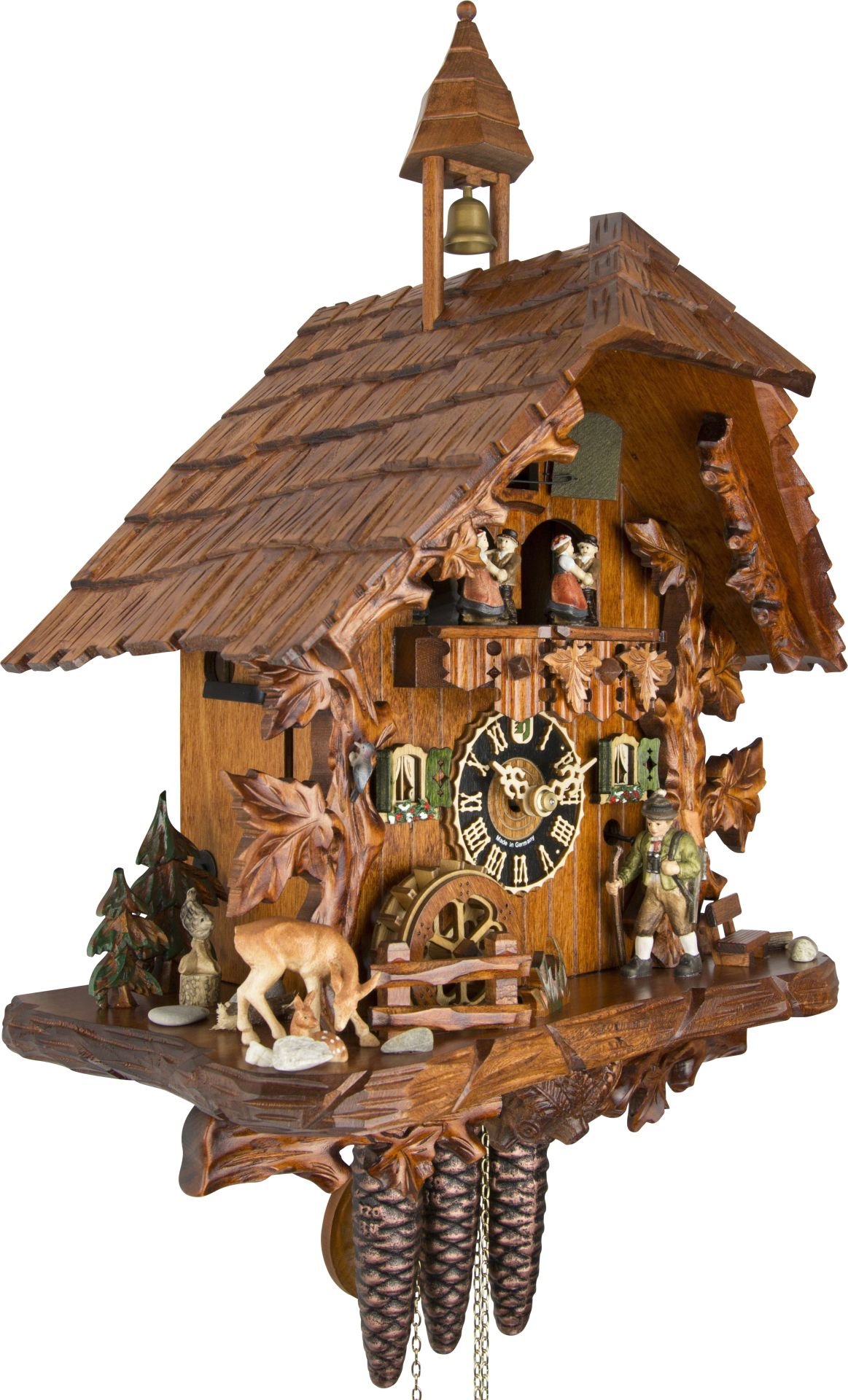 Cuckoo Clock Chalet Style 1 Day Movement 44cm by Hönes