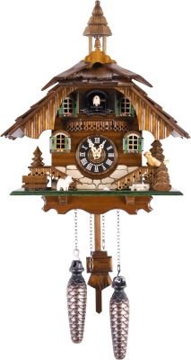 Kuckucksuhr Chalet-Stil Quarz-Uhrwerk 31cm von Engstler
