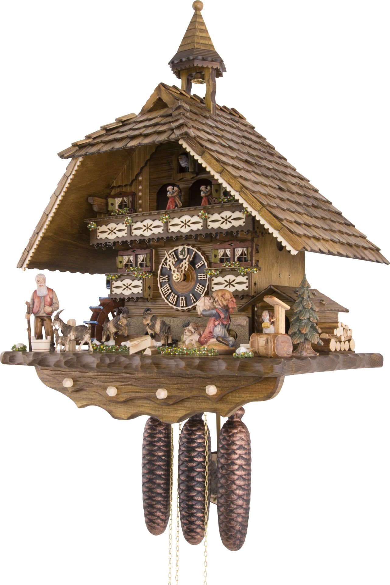 Cuckoo Clock Chalet Style 8 Day Movement 52cm by Hönes