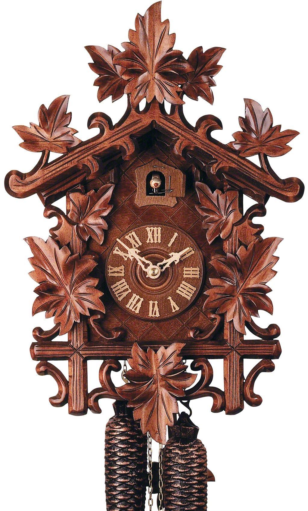 Cuckoo Clock Carved Style 8 Day Movement 44cm by Rombach & Haas