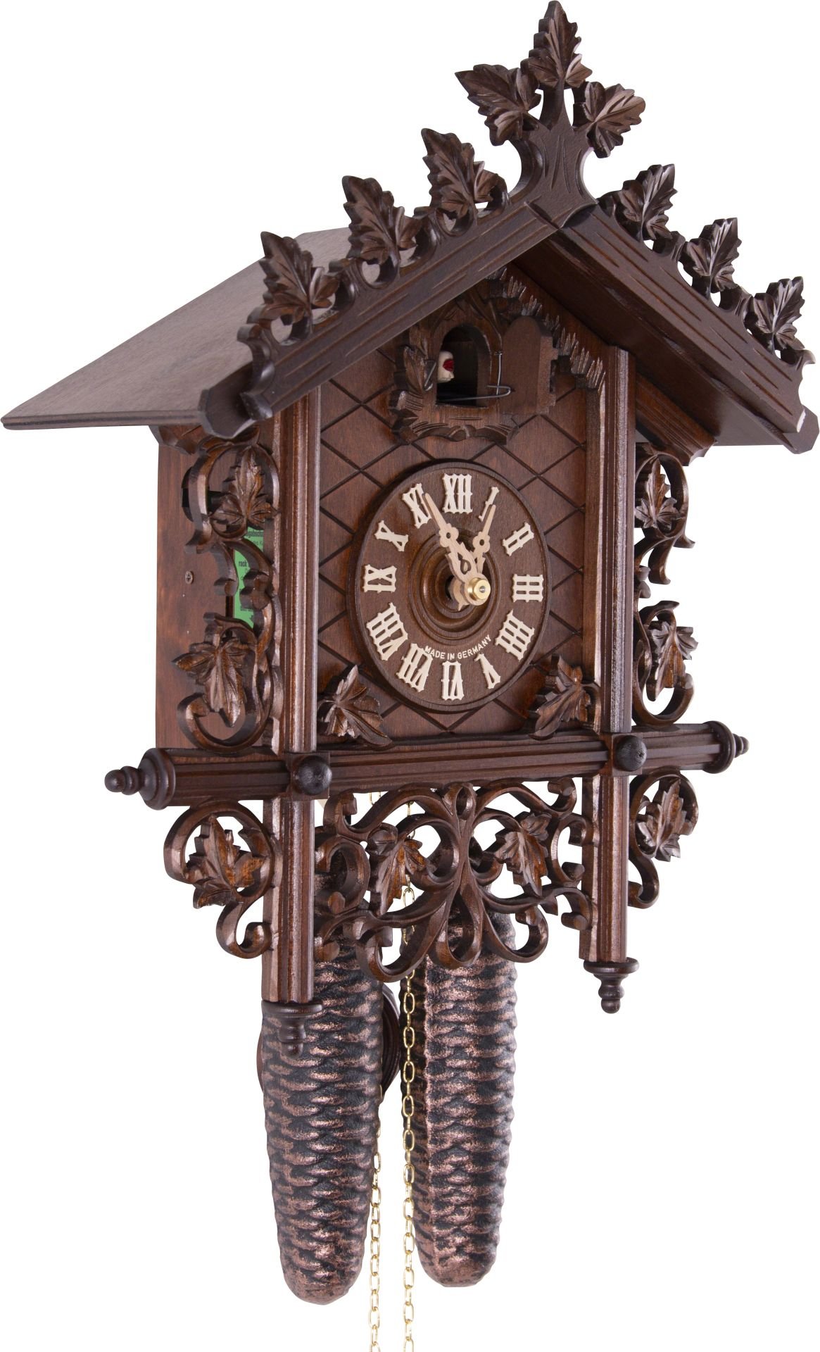 Reloj de cuco estilo antiguo movimiento mecánico de 8 días 36cm de Hekas