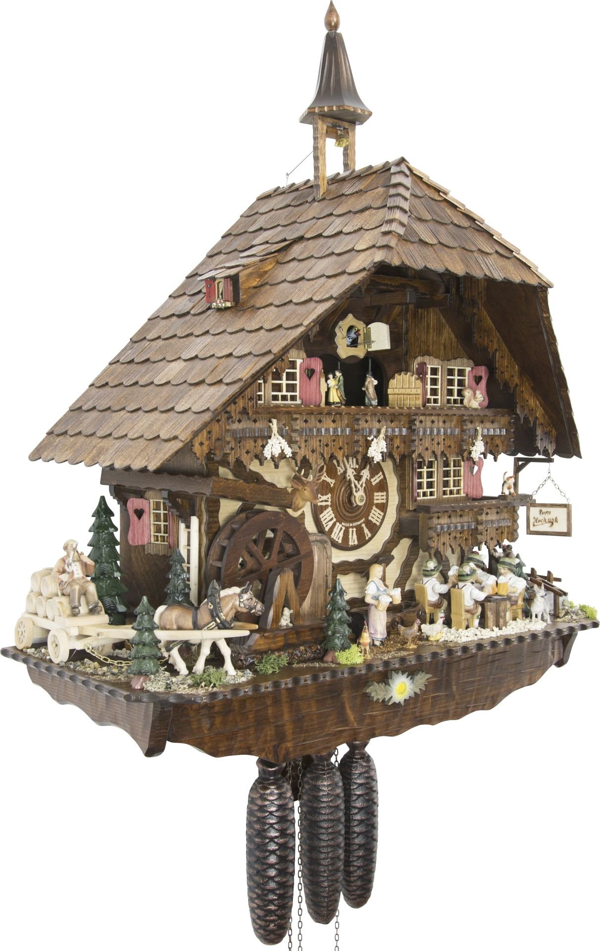 Cuckoo Clock Chalet Style 8 Day Movement 70cm by August Schwer