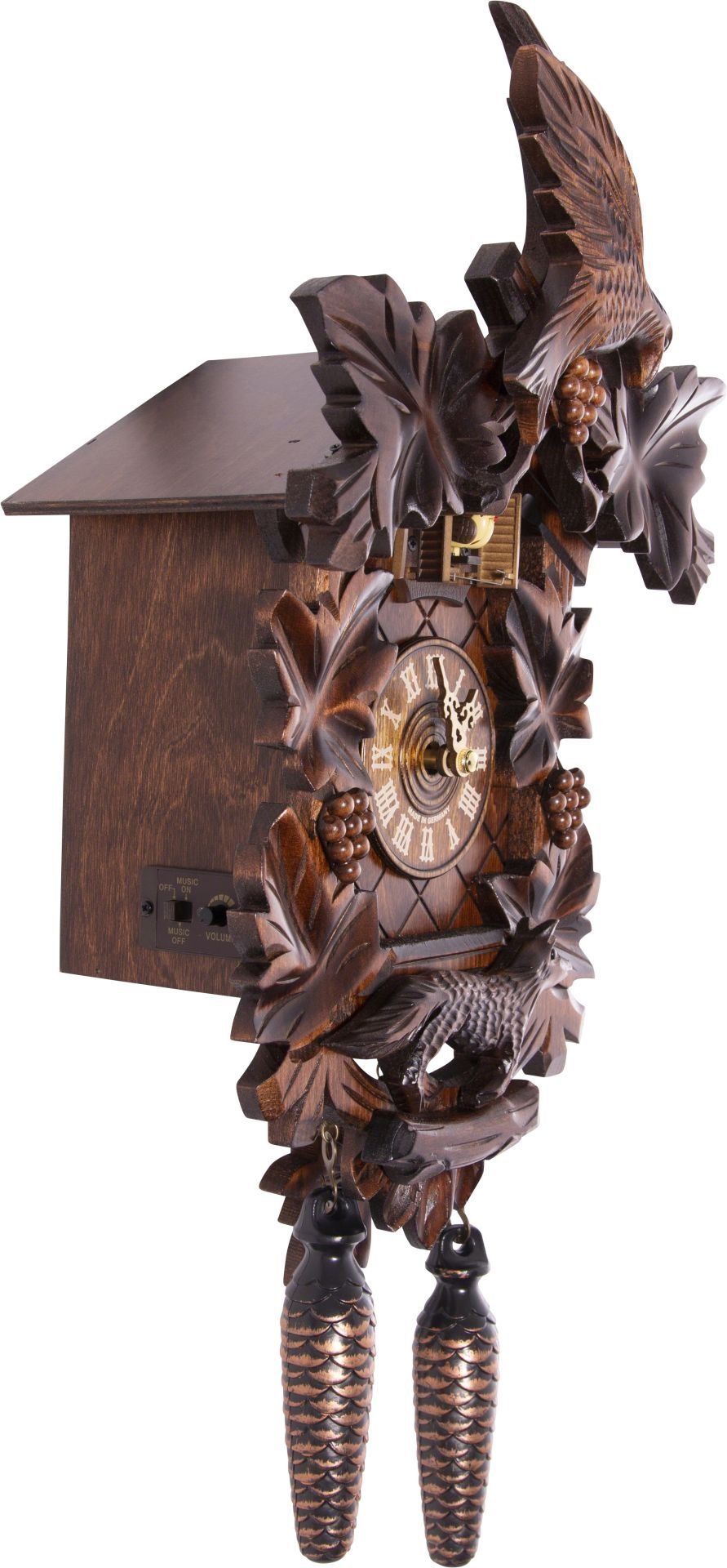 Horloge coucou traditionnelle mouvement à quartz 40cm de Trenkle Uhren