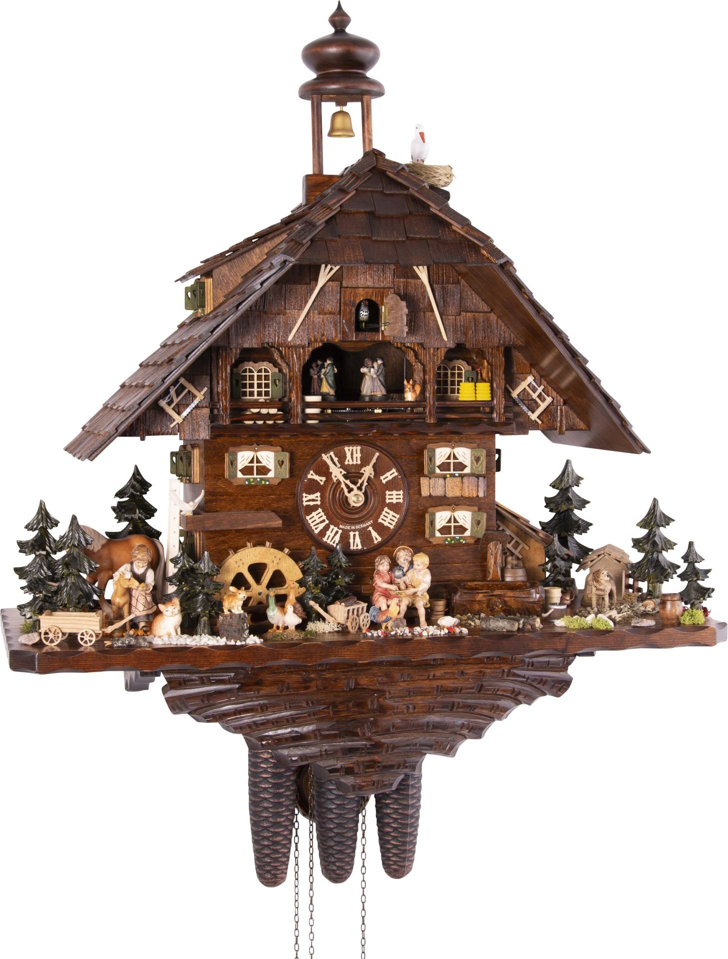 Cuckoo Clock Chalet Style 8 Day Movement 66cm by August Schwer