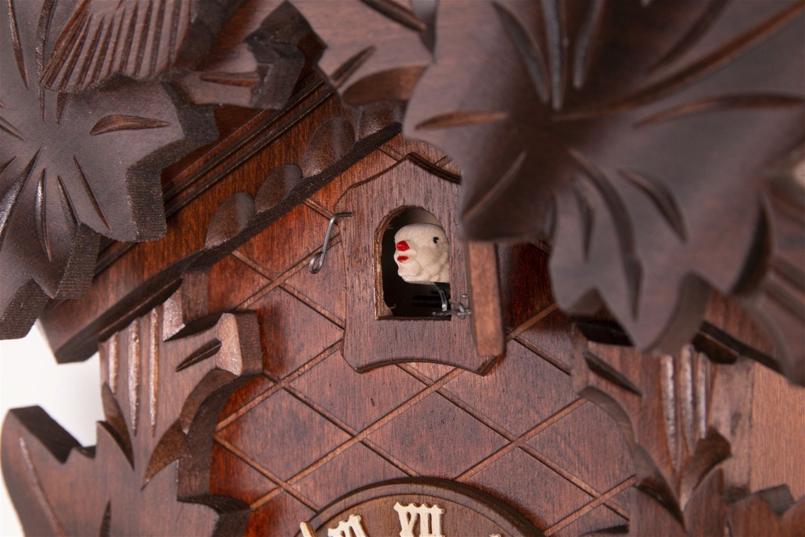Cuckoo Clock Carved Style 1 Day Movement 34cm by Hekas