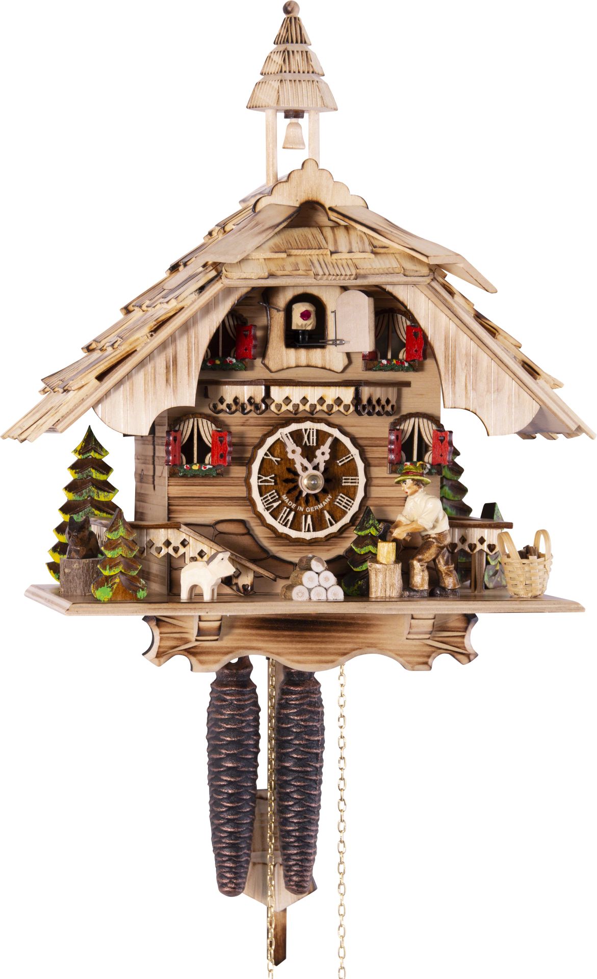 Kuckucksuhr Bockhütte - 1-Tag Chalet 31cm - Engstler
