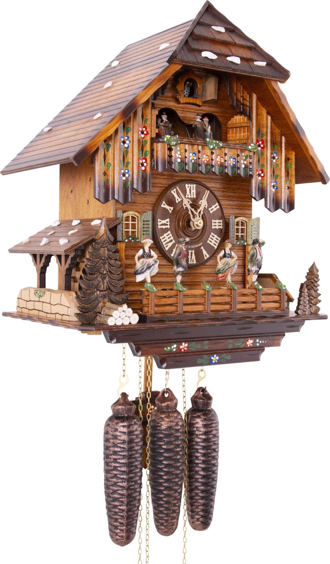 Cuckoo Clock Chalet Style 8 Day Movement 42cm by August Schwer
