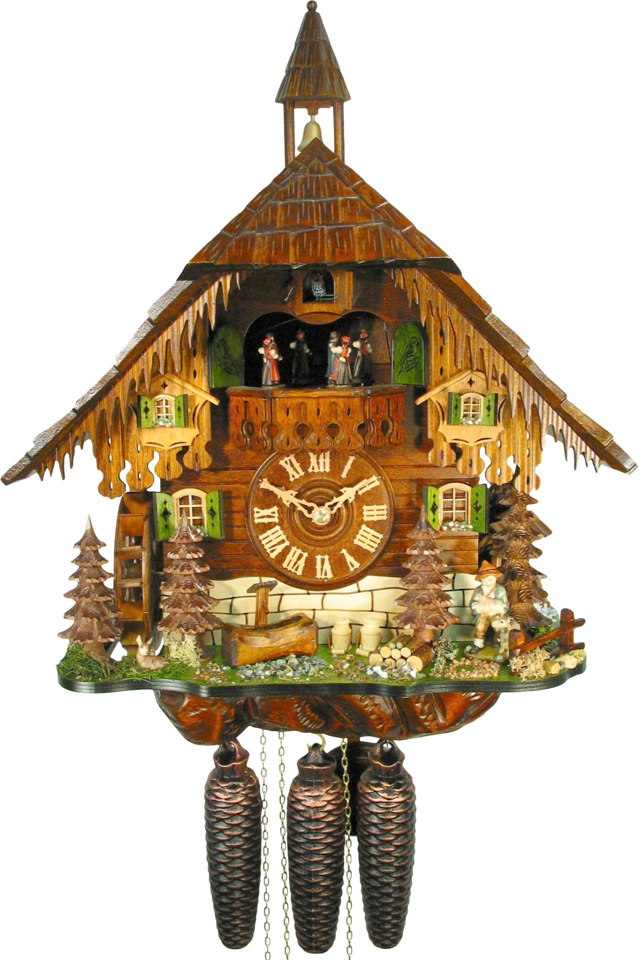 Cuckoo Clock Chalet Style 8 Day Movement 50cm by August Schwer