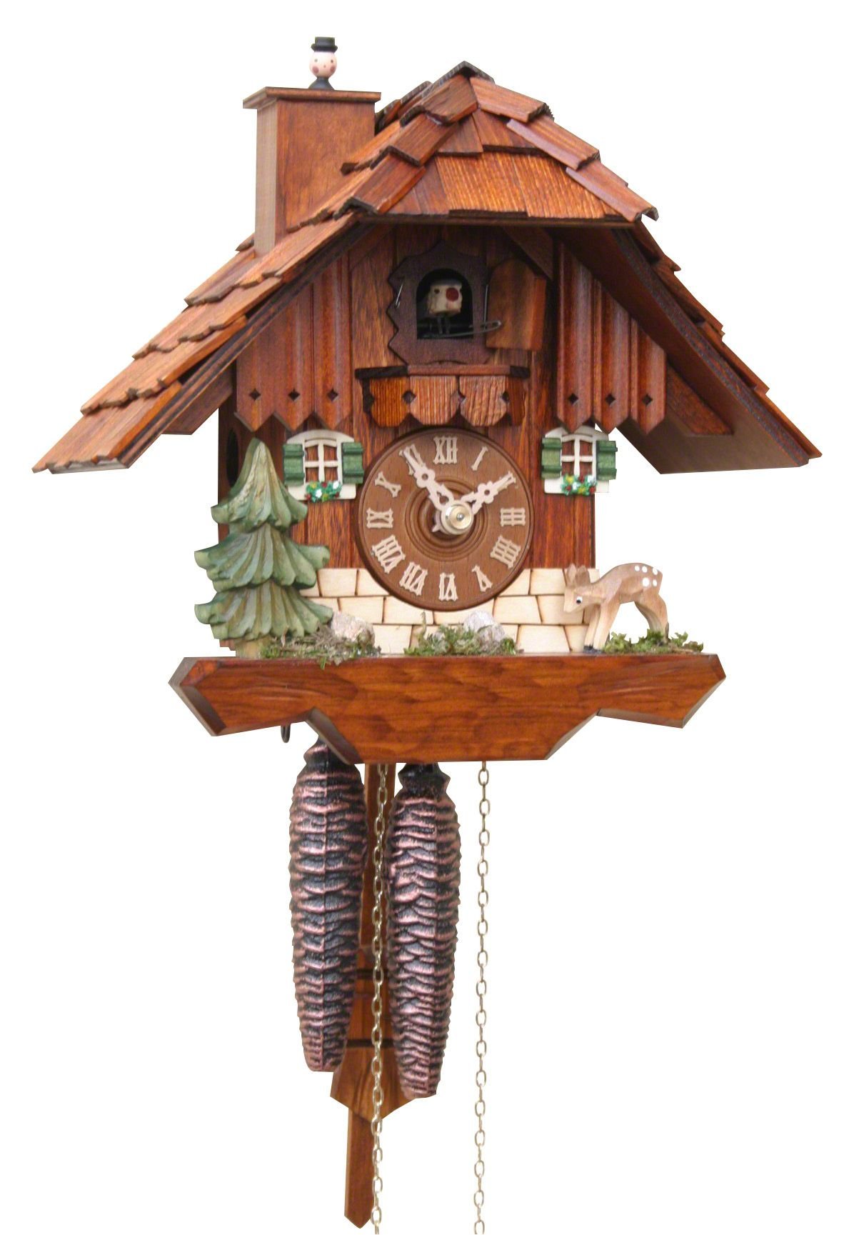 Cuckoo Clock Chalet Style 1 Day Movement 24cm by Rombach & Haas