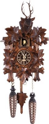 Reloj de cuco estilo “Madera tallada” de cuarzo 23cm de Trenkle Uhren