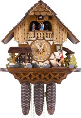 Cuckoo Clock Chalet Style 8 Day Movement 35cm by Hekas