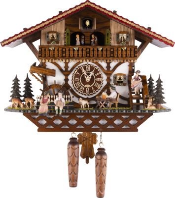 Kuckucksuhr Chalet-Stil Quarz-Uhrwerk 34cm von Trenkle Uhren