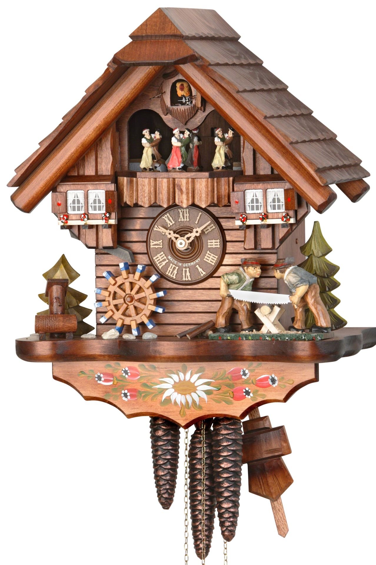 Cuckoo Clock Chalet Style 1 Day Movement 36cm by Hekas