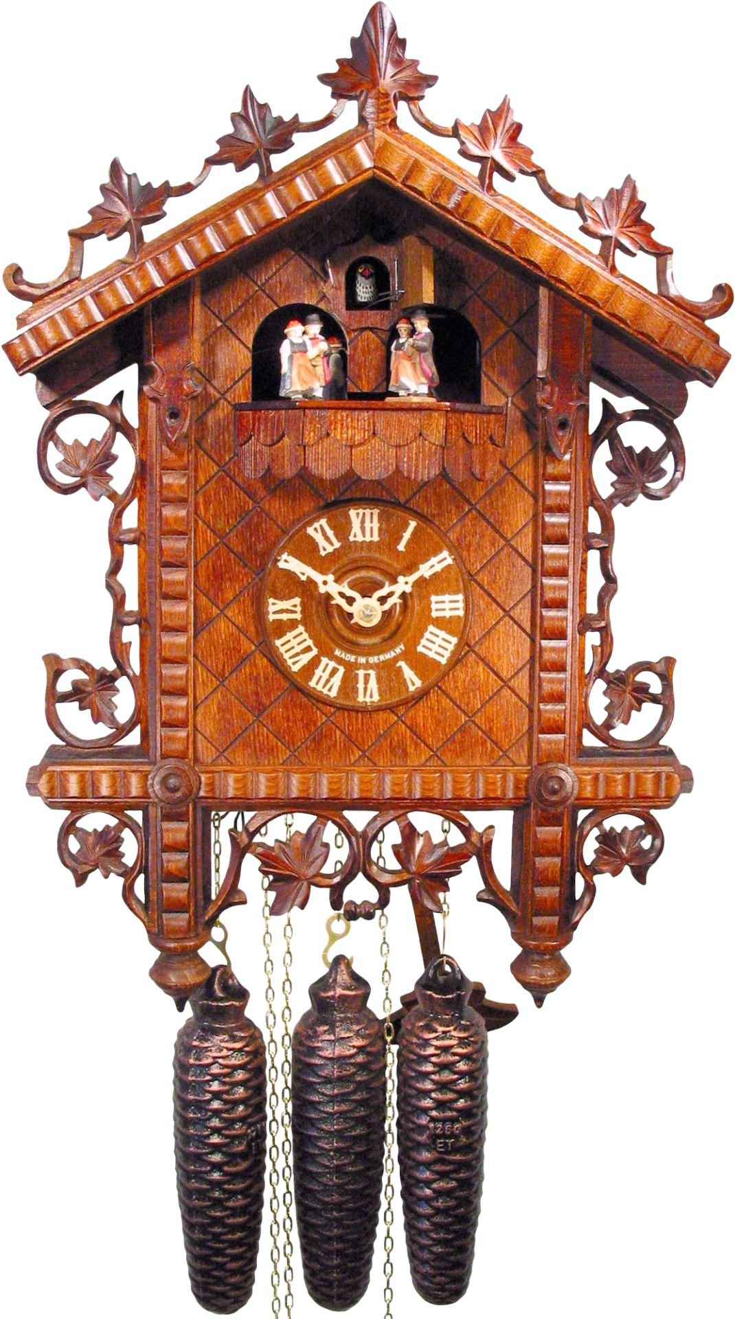 Reloj de cuco estilo antiguo movimiento mecánico de 8 días 36cm de August Schwer