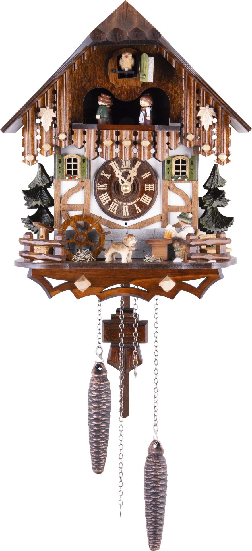 Reloj de cuco estilo “Chalet” de cuarzo 33cm de Anton Schneider