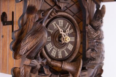 Cuckoo Clock Carved Style 1 Day Movement 40cm by Anton Schneider