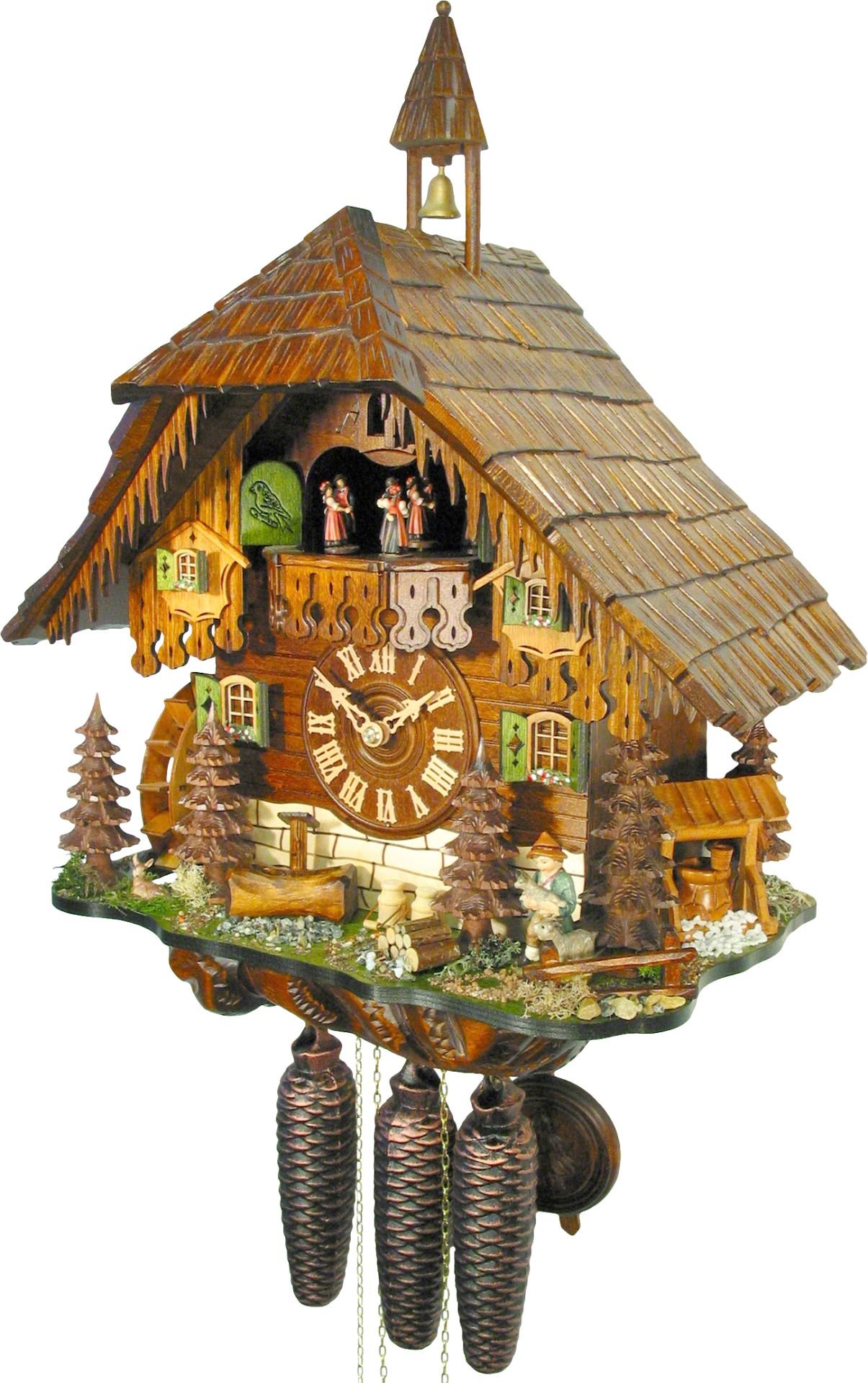 Cuckoo Clock Chalet Style 8 Day Movement 50cm by August Schwer