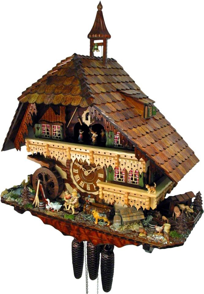 Cuckoo Clock Chalet Style 8 Day Movement 65cm by August Schwer