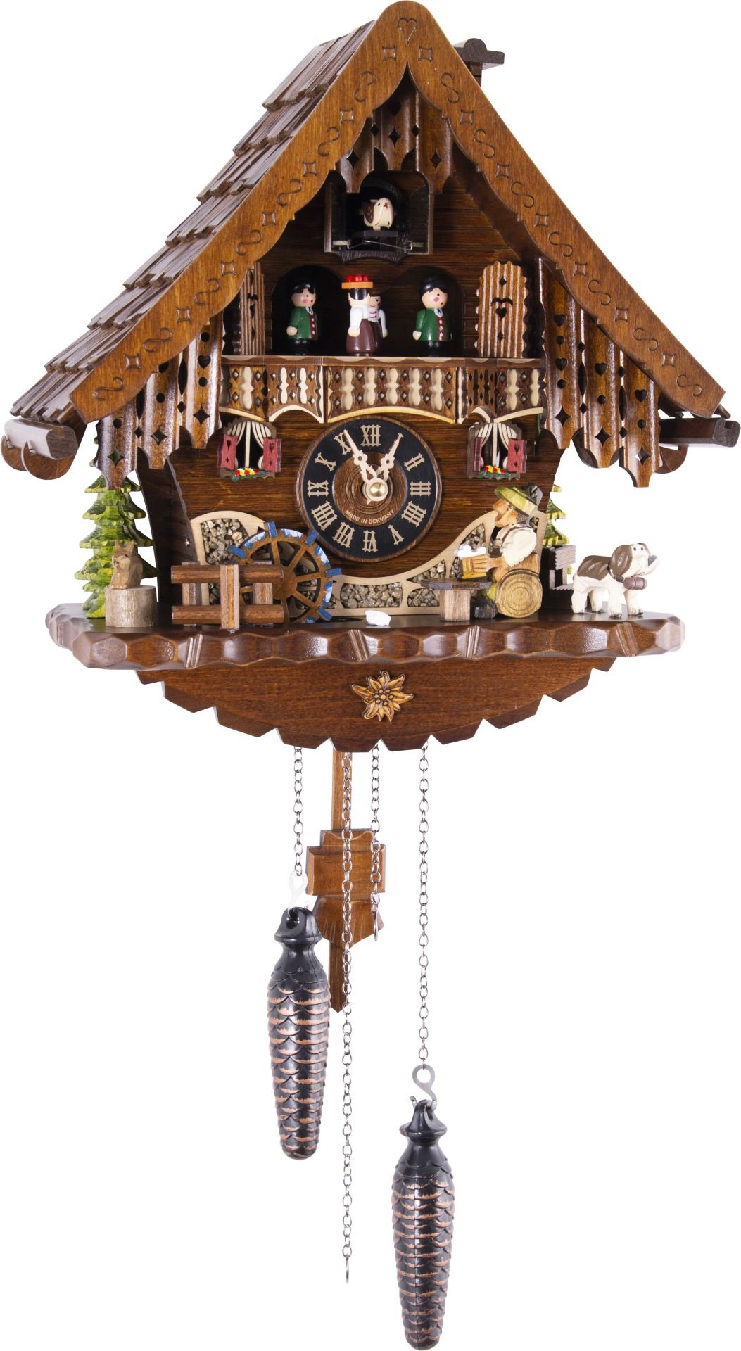 Reloj de cuco estilo “Chalet” de cuarzo 34cm de Engstler