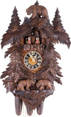 Cuckoo Clock Carved Style 8 Day Movement 58cm by Hönes