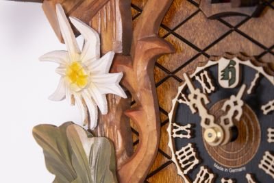 Reloj de cuco estilo “Madera tallada” movimiento mecánico de 8 días 54cm de Hönes