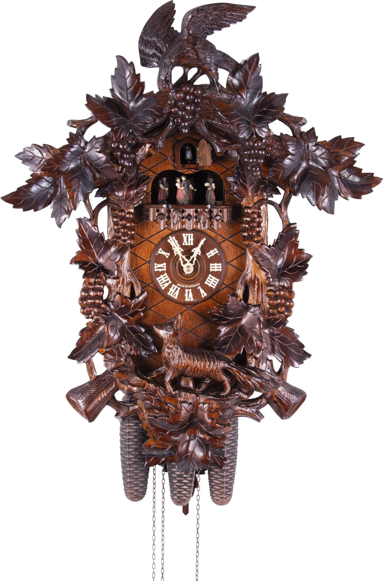 Orologio cucu tradizionale meccanismo settimanale 60cm di August Schwer