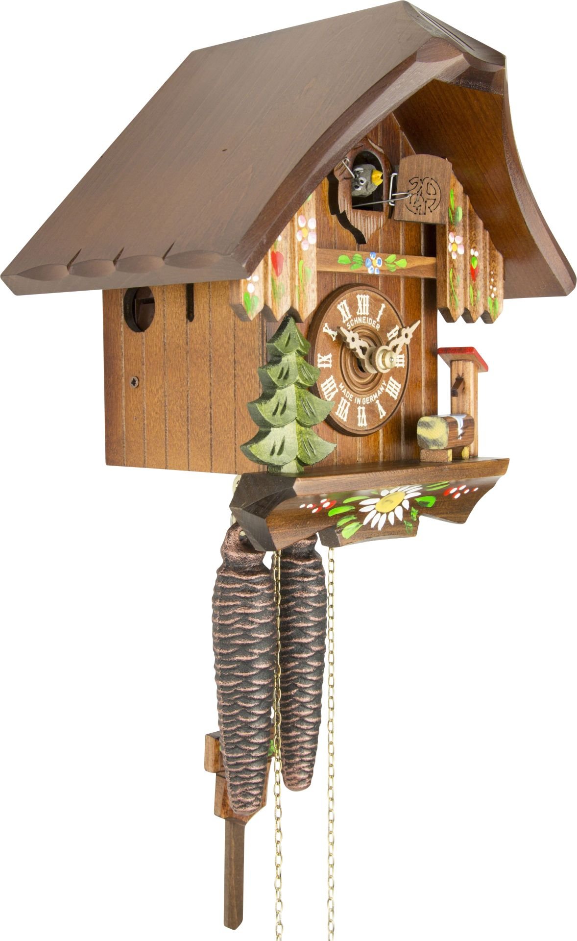 Kuckucksuhr Waldtränke - 1-Tag Chalet 20cm - Anton Schneider