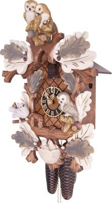 Cuckoo Clock Carved Style 8 Day Movement 46cm by Hönes