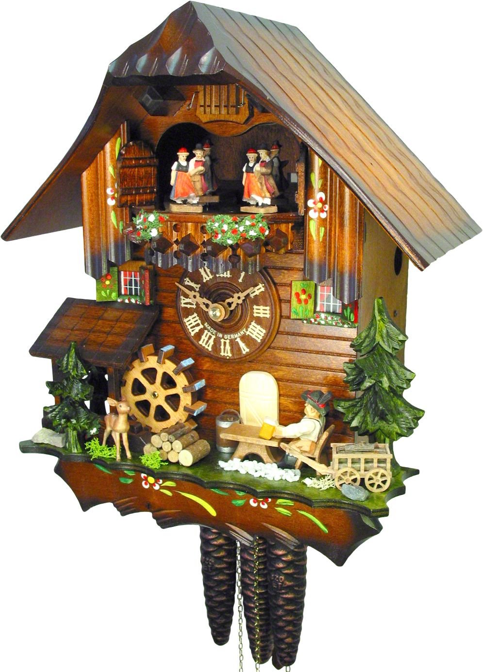 Cuckoo Clock Chalet Style 1 Day Movement 31cm by August Schwer