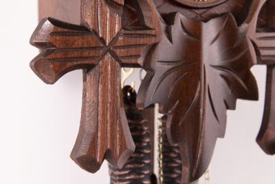 Reloj de cuco estilo “Madera tallada” movimiento mecánico de 1 día 34cm de Hekas