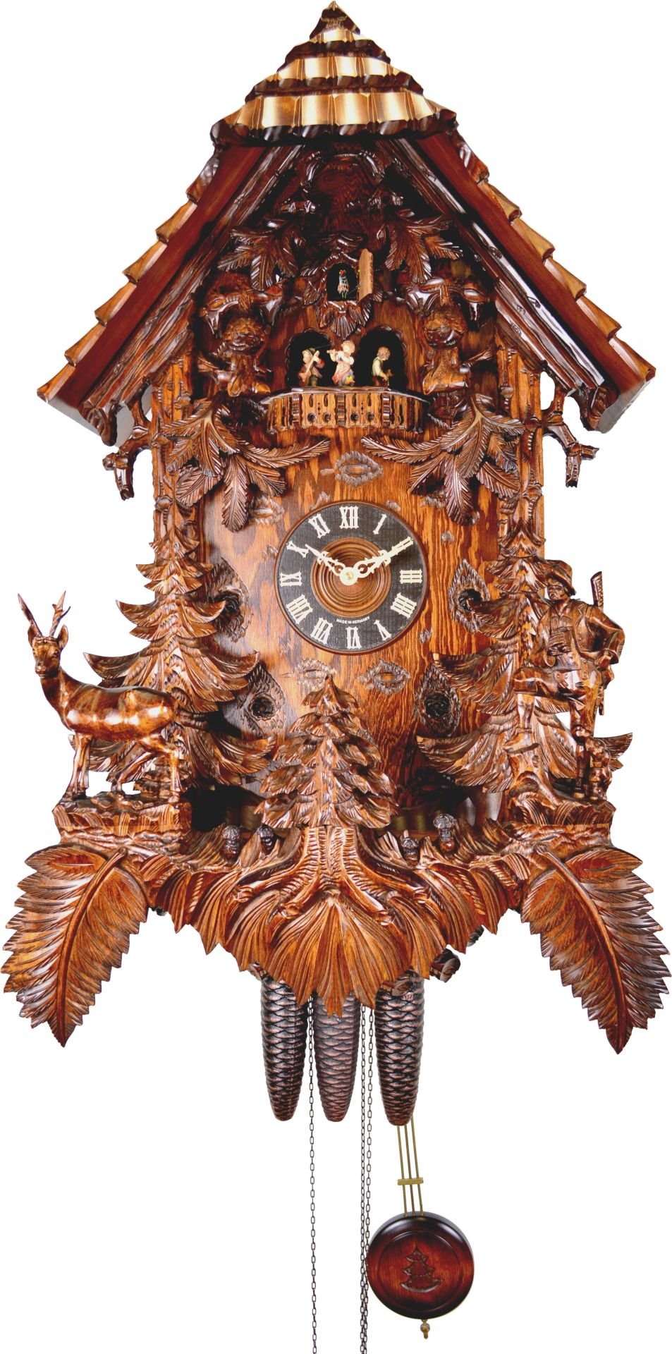 Cuckoo Clock Carved Style 8 Day Movement 95cm by August Schwer