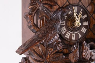 Cuckoo Clock Carved Style Quartz Movement 46cm by Trenkle Uhren