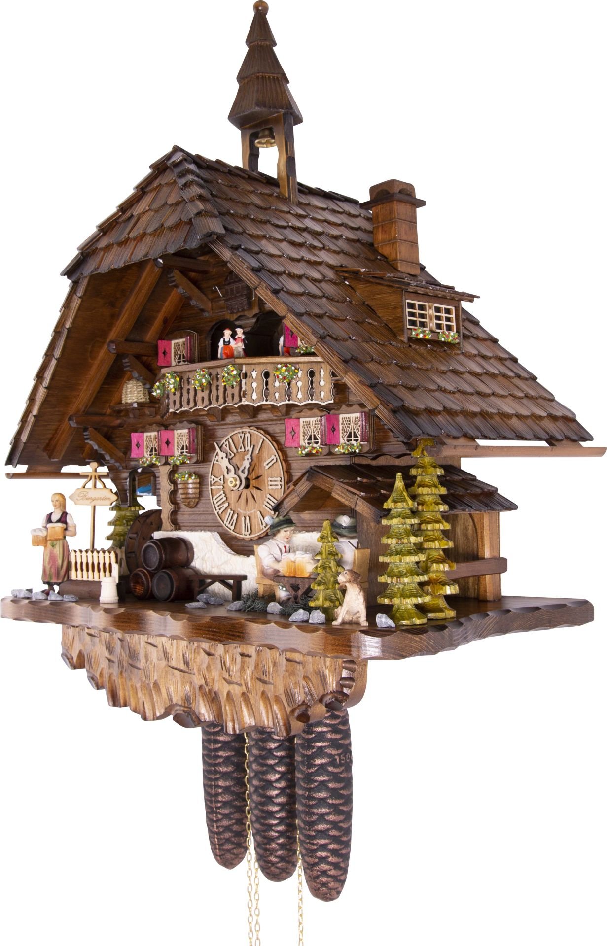 Cuckoo Clock Chalet Style 8 Day Movement 60cm by Hekas