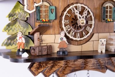 Kuckucksuhr Chalet-Stil Quarz-Uhrwerk 29cm von Engstler