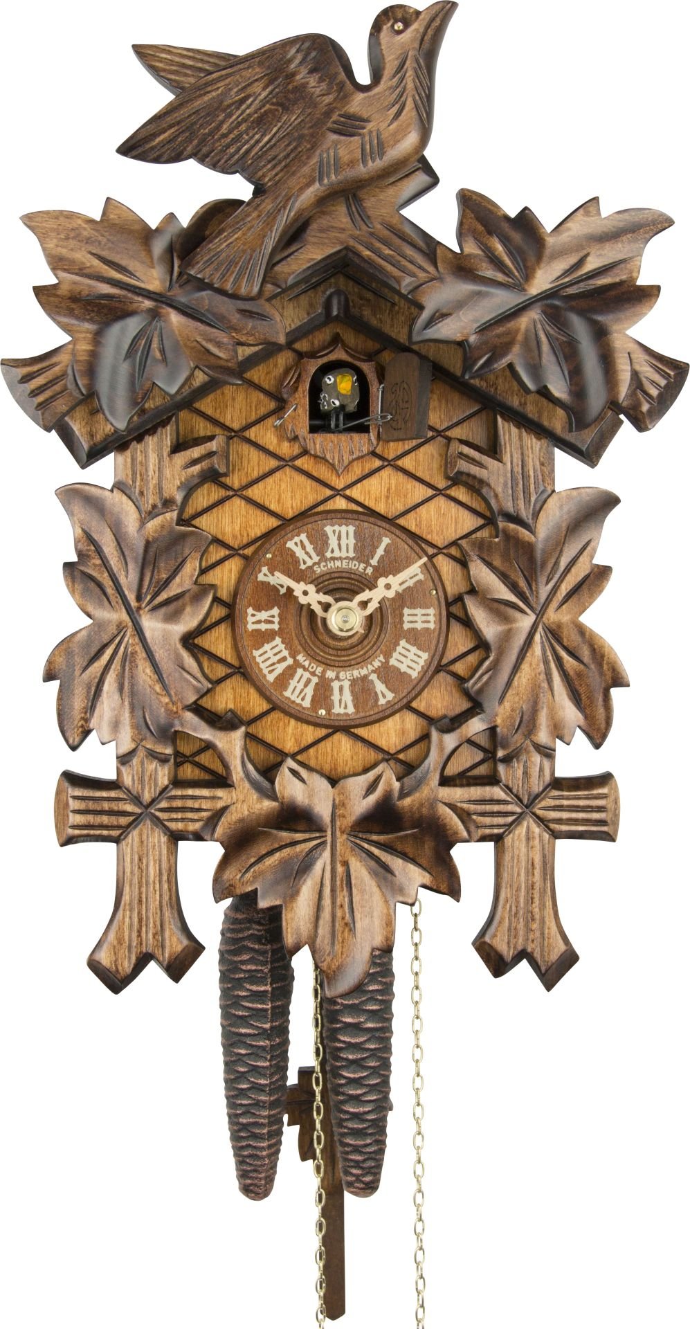 Orologio cucu tradizionale meccanismo giornaliero 30cm di Anton Schneider