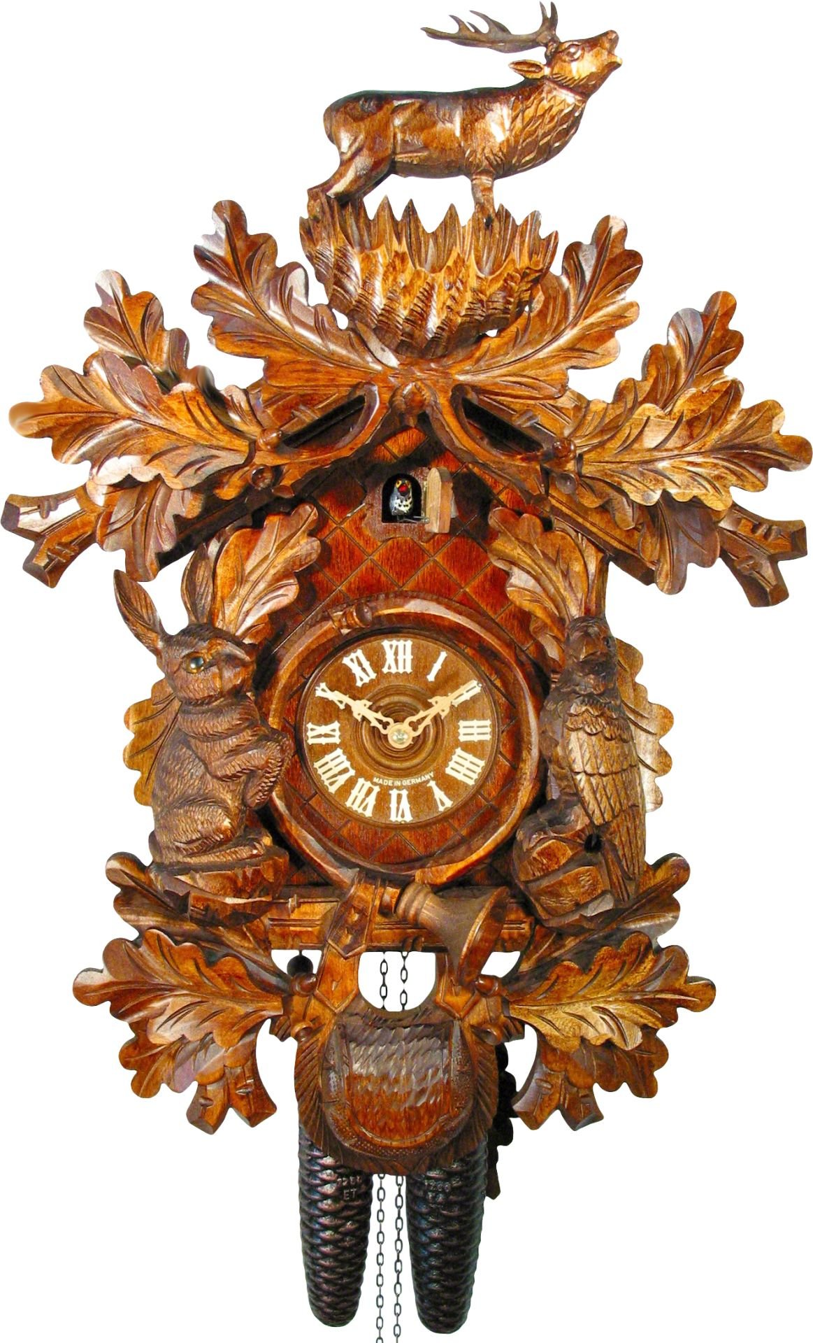Horloge coucou traditionnelle mouvement 8 jours 57cm de August Schwer