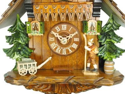 Cuckoo Clock Chalet Style 1 Day Movement 25cm by August Schwer