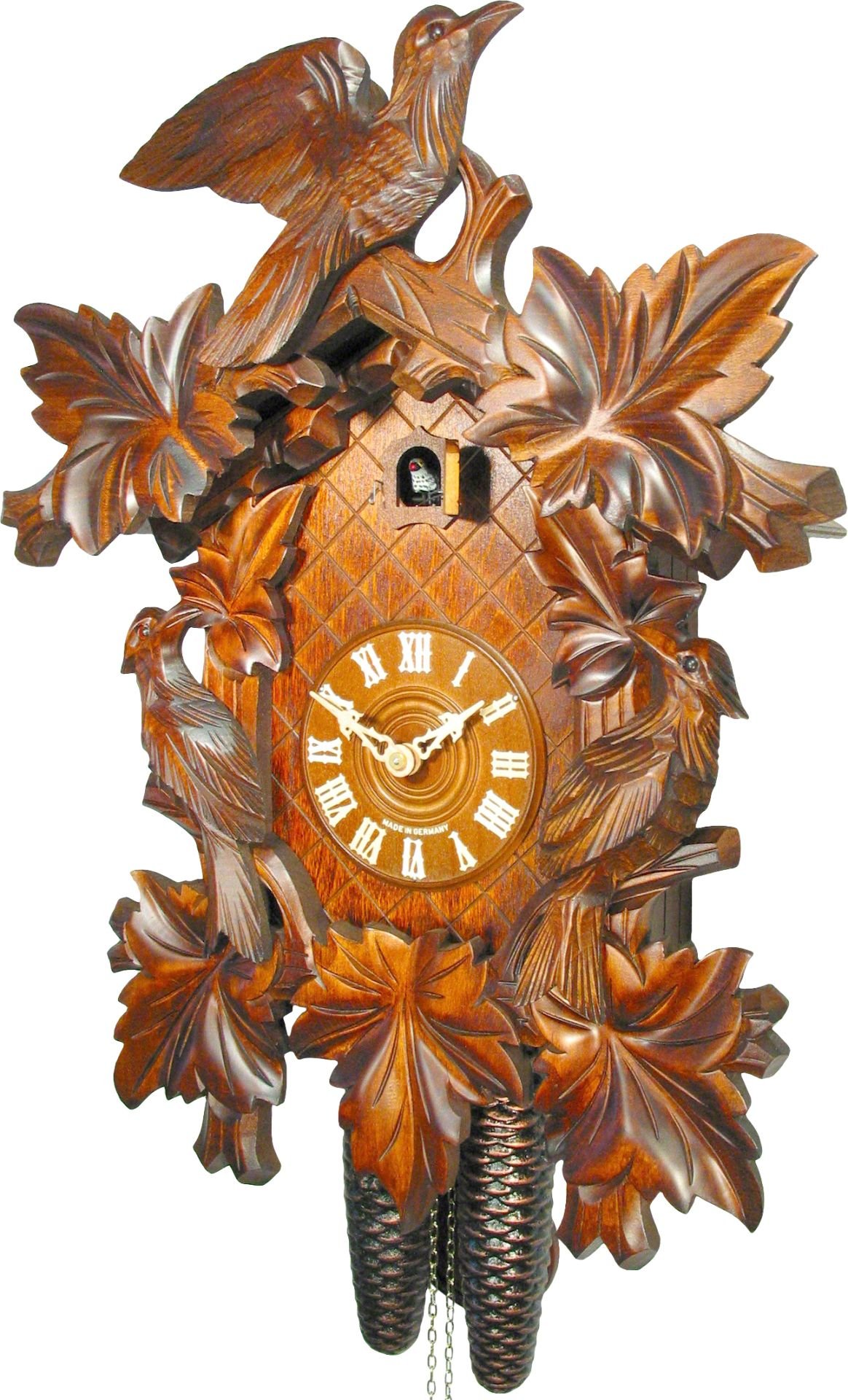 Cuckoo Clock Carved Style 8 Day Movement 50cm by August Schwer