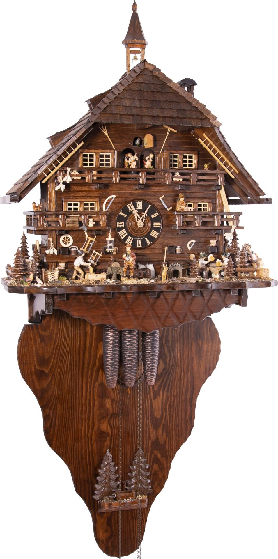 Cuckoo Clock Chalet Style 8 Day Movement 160cm by August Schwer