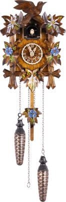 Cuckoo Clock Carved Style Quartz Movement 22cm by Engstler